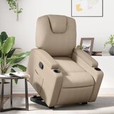 Maison Chic Naslanjač - Relax naslanjač s funkcijo vstajanja kapučino barve umetno usnje, (22061370) | Shoptok.si