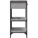  Konzolni stol siva boja hrasta 75x34,5x75 cm konstruirano drvo | shoptok.hr