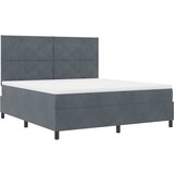  Krevet s opruga kutije Tamno siva 180 x 200 cm Baršun | shoptok.hr