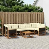  Set vanjskih sofa 8 kom. Prirodna i krem | shoptok.hr
