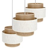  Visilica na sajli BOHO 3xE27/60W/230V krem/juta | Eponuda.com