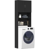 vidaXL Ormar za perilicu rublja crni 64x24x190 cm izrađeno drvo | shoptok.hr
