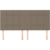  Uzglavlje boje taupe 200x5x118/128 cm tkanina | shoptok.hr