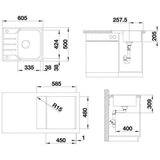 Blanco 525115 Lemis 45 S-IF Mini pomivalno korito iz nerjavnega jekla | Shoptok.si