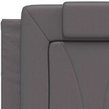 vidaXL Vzglavna stranica siva 120 cm umetno usnje, (21048581) | Shoptok.si