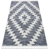 Preproge Preproga SEVILLA Z250A rombi modra / siva 120x170 cm Modra
