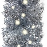  Božićna girlanda s LED svjetlima 10 m srebrna | shoptok.hr