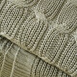 Catherine Lansfield Zelena pletena odeja 130x170 cm Chunky Marl Knit – | Shoptok.si
