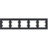 HAGER Okvir 5-struki horizontalni Wl5753 crni | Eponuda.ba