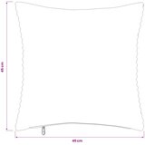  Presvlaka za jastuk 6 pcs HEERLEN Crvena narančasta 45 x 45 cm Slike