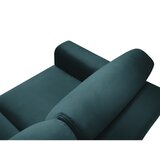 Cosmopolitan Design Petrolej zelena baršunasti sklopiva/s prostorom za odlaganje kutna garnitura Kyoto – | shoptok.hr