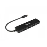 SBOX USB RAZDJELNIK H-404C/TYPE-C-USB 3.1 4 ULAZA