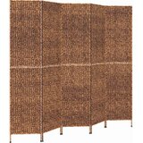 Sobna pregrada s 5 panela smeđa 205 x 180 cm od vodenog zumbula | Eponuda.ba