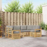  Set vanjskih sofa 5 pcs Bijela i svijetlosiva | Eponuda.ba