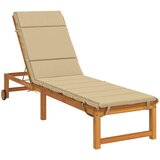  Jastučić za ležaljku GEMERT 100% poliester Bež 200 x 55 x 3 cm Slike