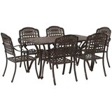  Vrtni set za objed 7 pcs Bronzana Aluminij | shoptok.hr