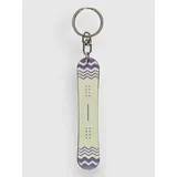 Snowboard Key Chain beige / violett