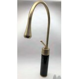 EYN Luksuzna kopalniška armatura, ki se pritrdi na pult ali umivalnik | Pipa BF0954 — Brušeno zlato - črni marmor — 35 cm | Shoptok.si