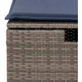  4-dijelni set vrtnih sofa od poliratana s jastucima sivi | shoptok.hr