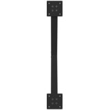  Noge za klub stolić u obliku slova X, 2 kom, crne, 70 x (30-31) cm, čelik | Shoptok.si