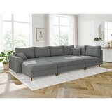Ropez Siv tabure iz tkanine bouclé Ariella – | Shoptok.si