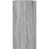  Regal za knjige s vratima siva boja hrasta 204x37x75 cm drveni | Eponuda.ba