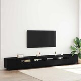 Set TV komoda 3 pcs Crna 300 x 35 x 40 cm Konstruirano drvo | shoptok.hr