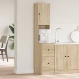 vidaXL Kuhinjska omara Sonoma hrast 35x50x180 cm iz inženirskega lesa | Shoptok.si
