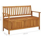  Klupa za pohranu 120 cm od masivnog bagremovog drva | shoptok.hr
