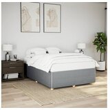 vidaXL Okvir za krevet bez madraca svjetlosivi 140 x 190 cm od tkanine | shoptok.hr