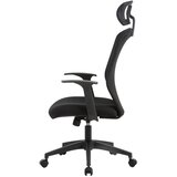 XORA pisarniški stol umetna masa, tekstil črna | Shoptok.si