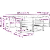  Set vanjskih sofa 8 pcs Prirodna i krem | shoptok.hr