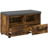  Klupa za hodnik s jastukom Dimljeni Hrast 80 x 38 x 46 cm | shoptok.hr