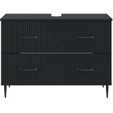  Kupaonski ormarić za sudoper HAARLEM Crna 82 x 41 x 58 5 cm - Crna | shoptok.hr