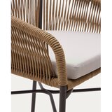 Kave Home Bež kovinski vrtni barski stol Yanet – | Shoptok.si