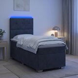  Boxspring krevet s madracem Tamnosiva 90 x 190 cm Baršun 90 x 190 x 140.5 cm | Shoptok.si