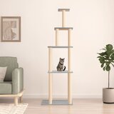 vidaXL Penjalica za mačke sa stupovima za grebanje svjetlosiva 183 cm | shoptok.hr