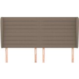  Vzglavje z ušesi taupe 203x23x118/128 cm blago, (20935984) | Shoptok.si