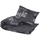  Set posteljine za poplun crna 200x220 cm pamučni | shoptok.hr