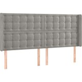  LED posteljno vzglavje svetlo sivo 163x16x118/128 cm žamet, (20793065) | Shoptok.si