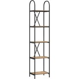 vidaXL Knjižna polica artisan hrast 40 x 30 x 183 cm Konstruiran les | Shoptok.si