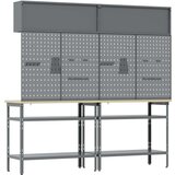  8-dijelni set radnog stola sivi čelik | shoptok.hr