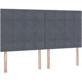  LED krevet za pohranu s madracem Tamnosiva 200 x 200 cm Baršun | shoptok.hr