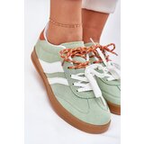 Boto Low Women's Sneakers With Double Lacing Green Ventus | Shoptok.si