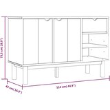  Komoda OTTA smeđe-bijela 114 x 43 x 73,5 cm od masivne borovine | shoptok.hr