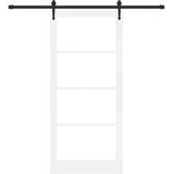  Klizna vrata Bijela i crna 93 x 211 cm | shoptok.hr
