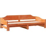 vidaXL Dnevni krevet na razvlačenje voštano smeđi 90x200 cm | shoptok.hr