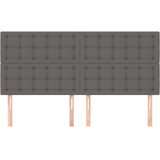  Uzglavlje sivo 160x5x118/128 cm umjetna koža | Eponuda.com