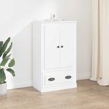  Visoka komoda bijela 60 x 35,5 x 103,5 cm od konstruiranog drva | shoptok.hr