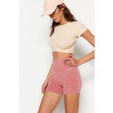 Trendyol Sports Leggings - Pink - High Waist Cene